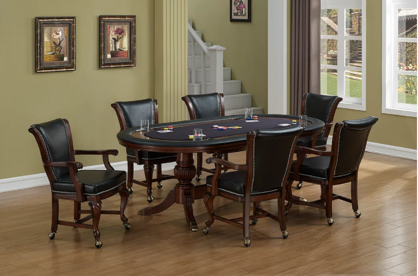 poker dining room table